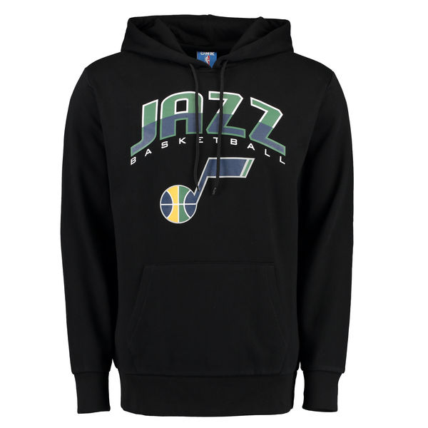  Men Utah Jazz UNK Ballout Pullover Hoodie Black